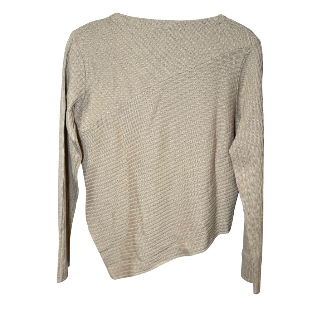 Annarita N Asymmetrical Sweater Merino Wool Cream‎ Size Small - Picture 3 of 7